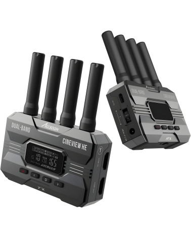 Accsoon CineView HE SET | Wireless Video Transmission 350m, HDMI, Loop, USB-C Video, TX/RX System