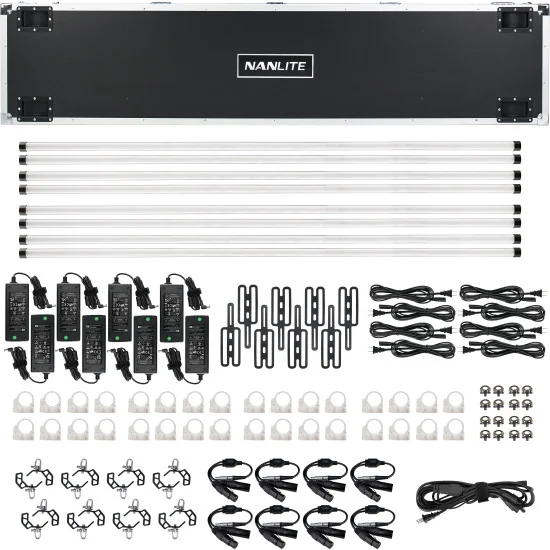 Nanlite PavoTube II 60XR 8 KIT | Éclairage tube LED, 8 tubes, RGBWW, 2700-12000K