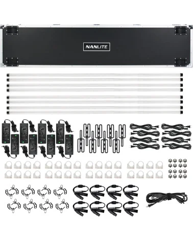 Nanlite PavoTube II 60XR 8 KIT | Éclairage tube LED, 8 tubes, RGBWW, 2700-12000K