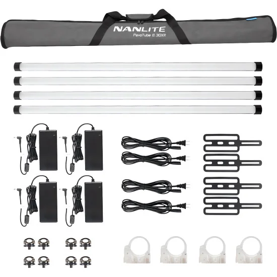 Nanlite PavoTube II 30XR 4 KIT | LED Tube Light, 4 Tubes Set, RGBWW, 2700-12000K