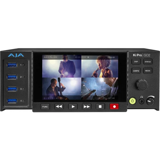 AJA Ki Pro GO2 | HEVC Video Recorder & Player, Multi-Channel HD, HDMI, SDI