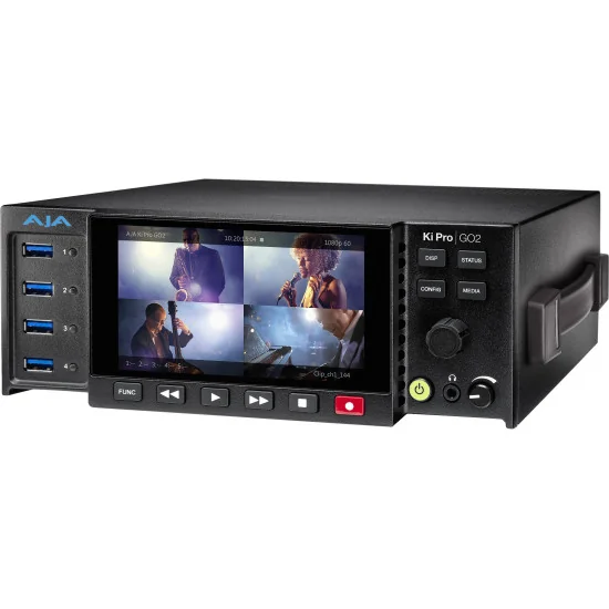 AJA Ki Pro GO2 | HEVC Video Recorder & Player, Multi-Channel HD, HDMI, SDI