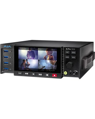 AJA Ki Pro GO2 | HEVC Video Recorder & Player, Multi-Channel HD, HDMI, SDI