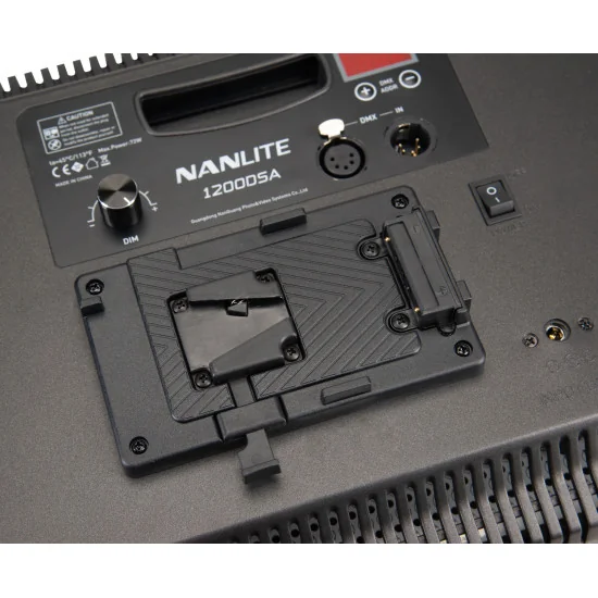 Nanlite 1200DSA | Panneau LED Daylight, 72W, 5600K, DMX, V-Mount