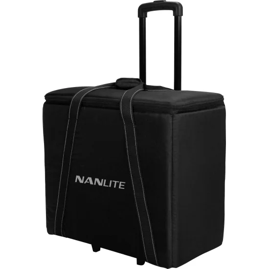 Nanlite 1200DSA 3 Light Kit | Daylight LED Panel Set, 3x 72W, 5600K, DMX, V-Mount, Trolley Case & Light Stand