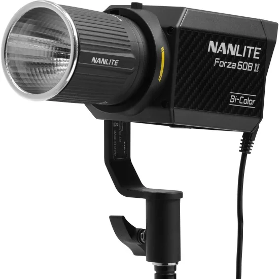 Nanlite Forza 60B II 3 Kit | Bi-color LED Spot Light, 72W, 2700-6500K, 3-Light Set