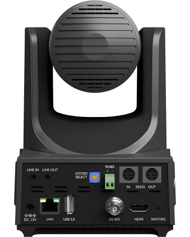 PTZOptics Link 4K PT12X-LINK-4K-GY Grey | PTZ Camera, 12x Zoom, Dante AV-H, HDMI, SDI, USB, PoE