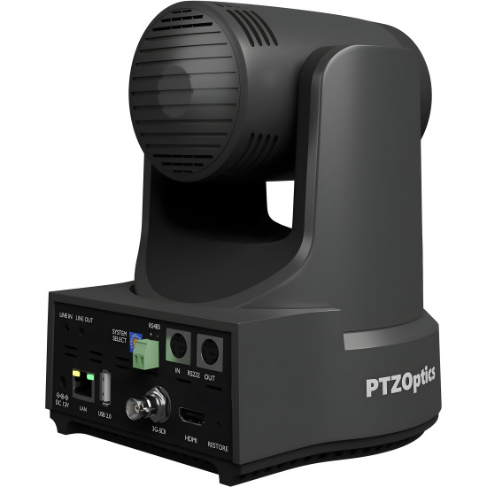 PTZOptics Link 4K PT12X-LINK-4K-GY Grey | PTZ Camera, 12x Zoom, Dante AV-H, HDMI, SDI, USB, PoE