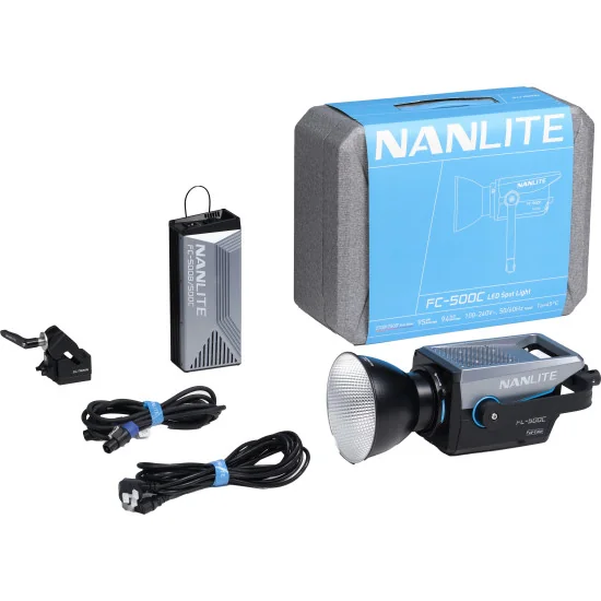 Nanlite FC-500C | Projecteur RGBW LED Spot Light, 520W, 2700-7500K