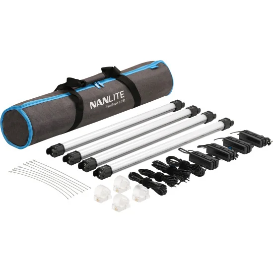 Nanlite PavoTube II 15C 4 KIT | Éclairage tube LED, 4 tubes, RGBWW, 2700-7500K