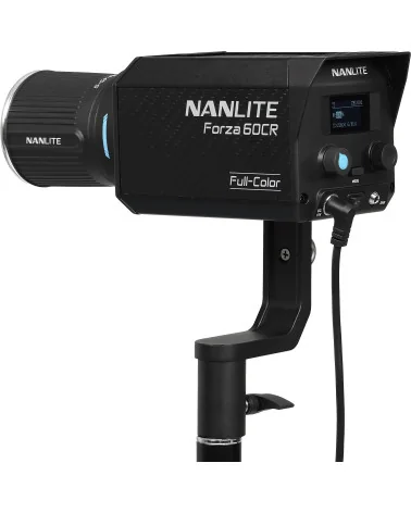 Nanlite Forza 60CR | Projecteur RGBLAC LED Spot Light, 88W, 1800-20000K, CRMX