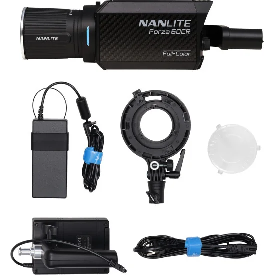 Nanlite Forza 60CR | Projecteur RGBLAC LED Spot Light, 88W, 1800-20000K, CRMX