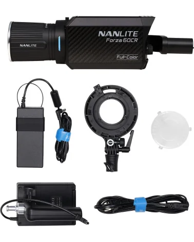 Nanlite Forza 60CR | Projecteur RGBLAC LED Spot Light, 88W, 1800-20000K, CRMX