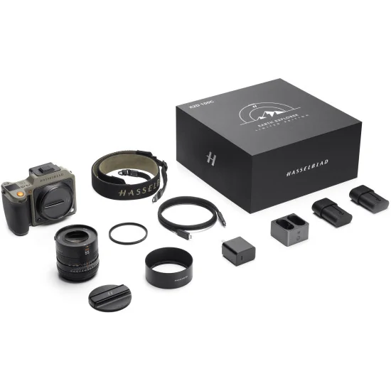 Hasselblad X2D 100C Earth Explorer Limited Edition | 100MP Appareil moyen format sans miroir + Objectif XCD 55mm f/2.5 V