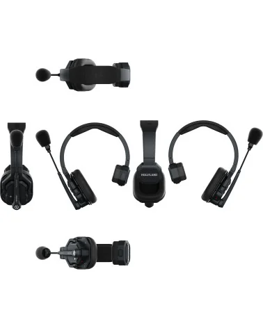 Hollyland Solidcom SE 4S Global Version | Full-Duplex Wireless Intercom System with 4 Headsets ENC