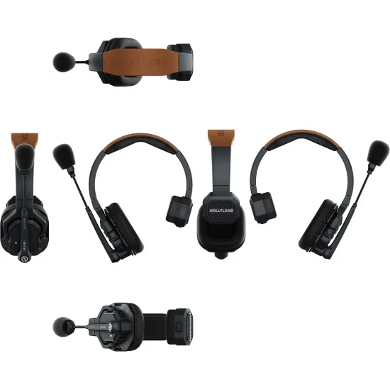 Hollyland Solidcom SE 4S Global Version | Full-Duplex Wireless Intercom System with 4 Headsets ENC