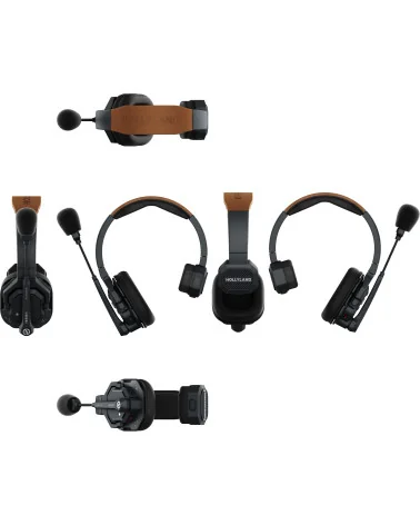 Hollyland Solidcom SE 4S Global Version | Full-Duplex Wireless Intercom System with 4 Headsets ENC