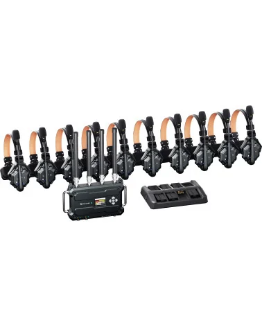 Hollyland Solidcom C1 Pro Roaming Hub 10S V-Mount | Système intercom sans fil avec 10 casques Full-Duplex ENC & Hub