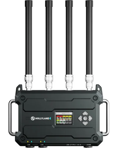 Hollyland Solidcom C1 Pro Roaming Hub 10S V-Mount | Full-Duplex Wireless Intercom System with 10 Headsets ENC & Hub