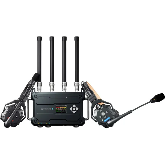 Hollyland Solidcom C1 Pro Roaming Hub 10S V-Mount | Full-Duplex Wireless Intercom System with 10 Headsets ENC & Hub