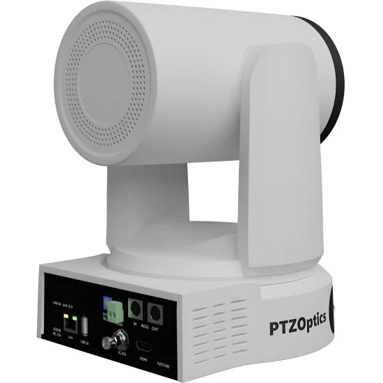 PTZOptics Link 4K 30x Zoom White PTZ Camera PT30X-LINK-4K-WH