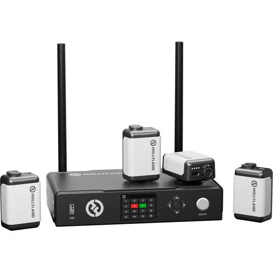 Hollyland Wireless Tally System 4 Lights | Wireless Multi-Camera Tally System 4 Lamps kit