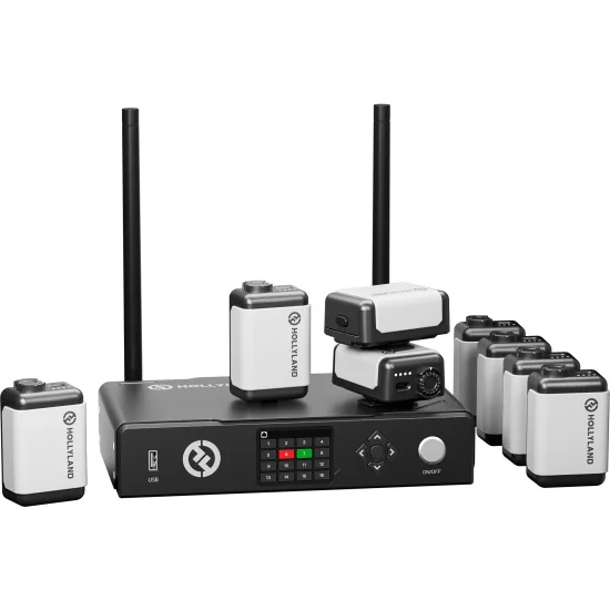 Hollyland Wireless Tally System 8 Lights | Wireless Multi-Camera Tally System 8 Lamps kit