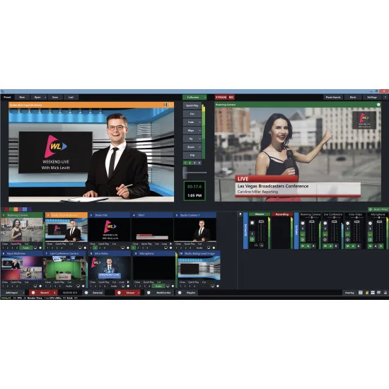 vMix 4K | Logiciel de streaming, production en direct et enregistrement vidéo