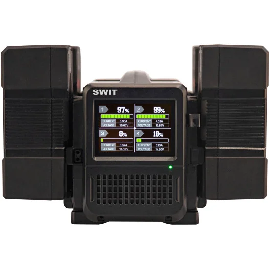 SWIT PC-P461S | Super Fast Quad V-Mount Charger 4x 100W