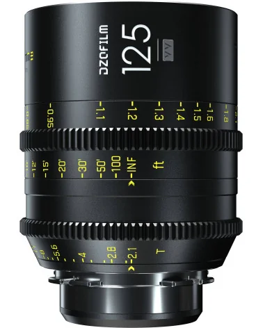 DZOFilm Vespid Prime 125mm T2.1 PL & EF Mount (VV/FF) | Full Frame Cine Lens