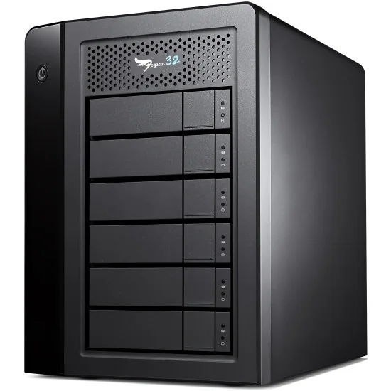 Promise Pegasus32 R6 24TB | Disque Dur RAID 6x 4TB SATA HDD, Thunderbolt 3, USB-C