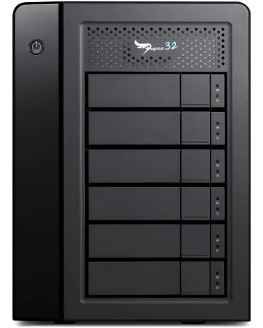 Promise Pegasus32 R6 24TB | Disque Dur RAID 6x 4TB SATA HDD, Thunderbolt 3, USB-C