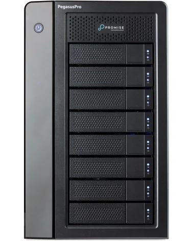 Promise PegasusPro R8 32TB | NAS Server RAID 8x 4TB SATA HDD, RJ45 10GbE, 1GbE, Thunderbolt 3, USB-C