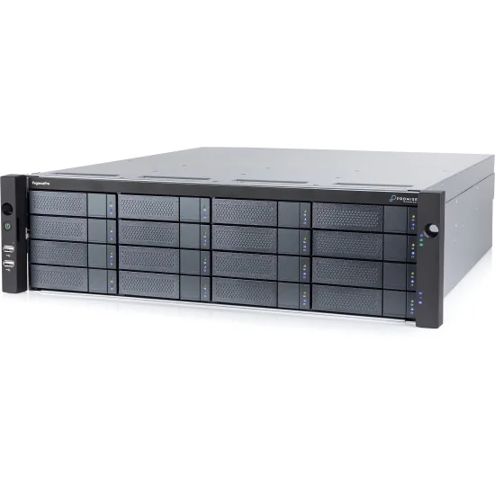 Promise PegasusPro R16 128TB | NAS Server RAID 16x 8TB SATA HDD, RJ45 10GbE, 1GbE, Thunderbolt 3, USB-C