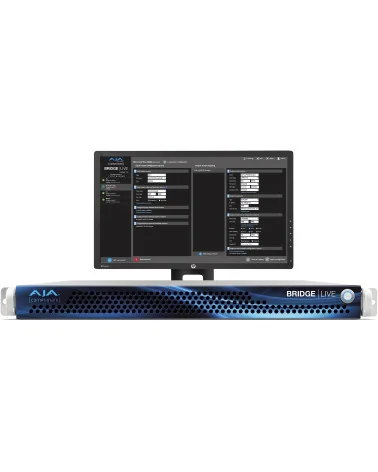 AJA Bridge Live 12G | Encodeur, décodeur, transcodeur, NDI, IP Streaming, SDI 4 canaux