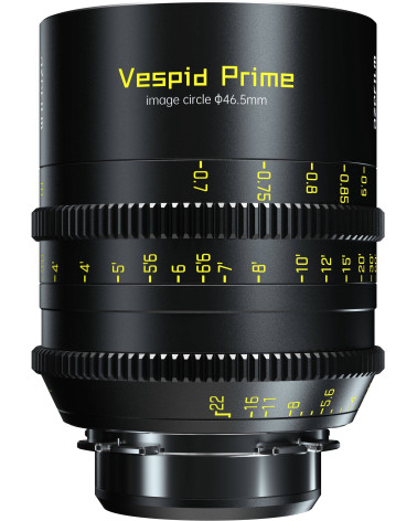 DZOFilm Vespid Prime 4-Lens Kit (25mm/75mm/100mm T2.1 + Macro 90mm T2.8) PL & EF Mount (VV/FF) | Objectifs Cinéma Plein format
