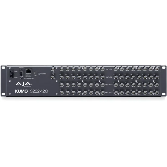 AJA KUMO 3232 12G | Routeur compact 32x32 12G-SDI, Commutateur Matrice