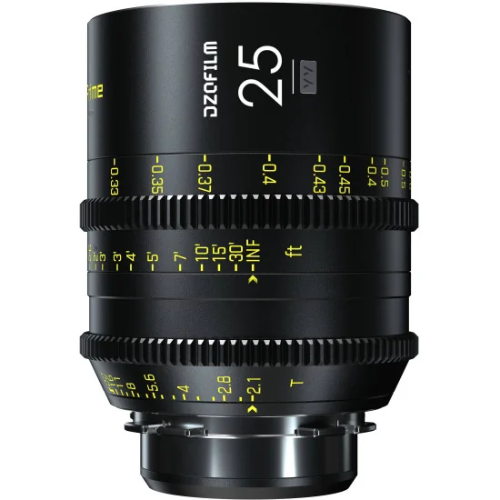 DZOFilm Vespid Prime 6-Lens Kit (25mm/35mm/50mm/75mm/100mm/125mm T2.1) PL & EF Mount (VV/FF) | Objectifs Cinéma Plein format