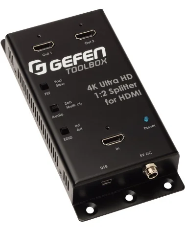 Gefen GTB-HD4K2K-142C-BLK | 4K Ultra HD HDMI Splitter 1:2 300MHz, HDCP