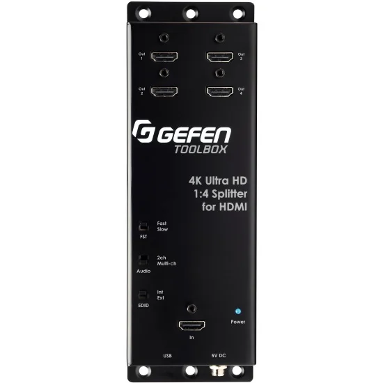 Gefen GTB-HD4K2K-144C-BLK | 4K Ultra HD HDMI Splitter 1:4 300MHz, HDCP