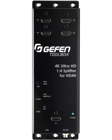 Gefen GTB-HD4K2K-144C-BLK | Répartiteur HDMI 4K Ultra HD 1:4 300MHz, HDCP