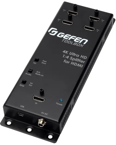 Gefen GTB-HD4K2K-144C-BLK | Répartiteur HDMI 4K Ultra HD 1:4 300MHz, HDCP