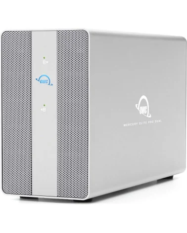 OWC Mercury Elite Pro Dual 8TB | Disque Dur RAID 2x 4TB SATA HDD, Thunderbolt 3, USB-C