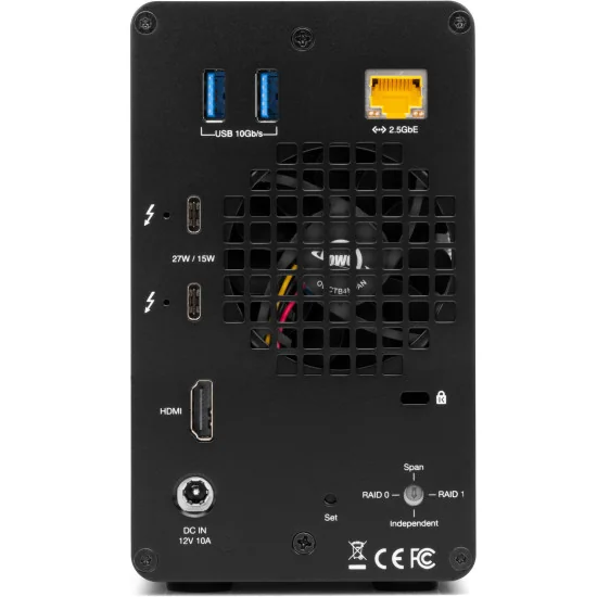 OWC Gemini 8TB | Disque Dur RAID 2x 4TB SATA HDD, Thunderbolt 3, USB-C