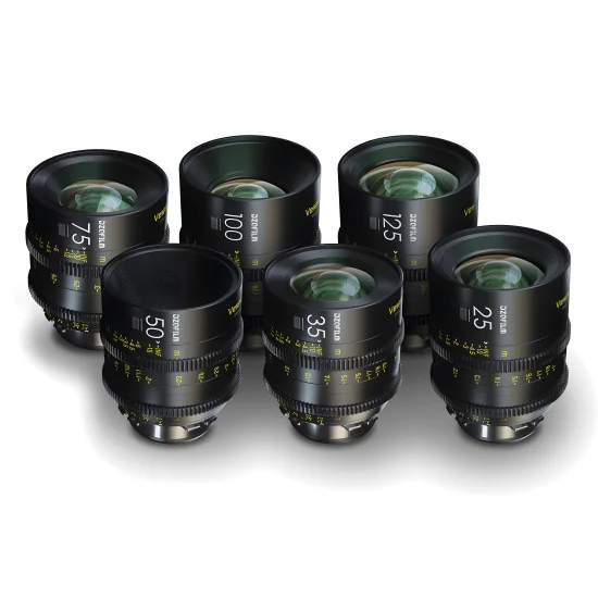 DZOFilm Vespid Prime 6-Lens Kit (25mm/35mm/50mm/75mm/100mm/125mm T2.1) PL & EF Mount (VV/FF) | Objectifs Cinéma Plein format