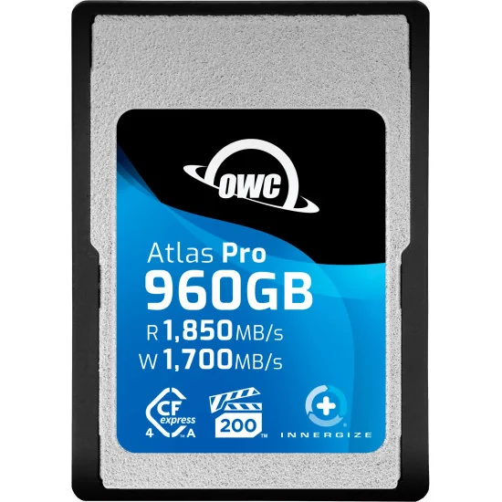 OWC Atlas Pro CFexpress Type A 960GB | Carte mémoire, Vitesse d'écriture 1700MB/s