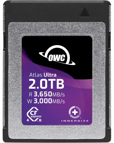 OWC Atlas Ultra CFexpress Type B 2TB | Carte mémoire, Vitesse d'écriture 3000MB/s