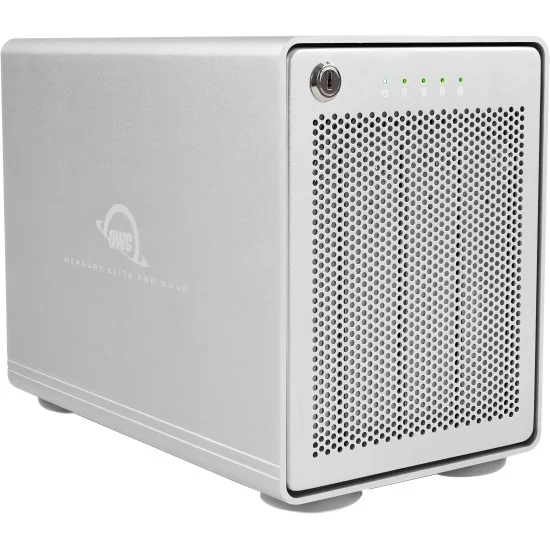 OWC Mercury Elite Pro Quad 16TB | Disque Dur RAID 4x 4TB SATA HDD, Thunderbolt 3, USB-C