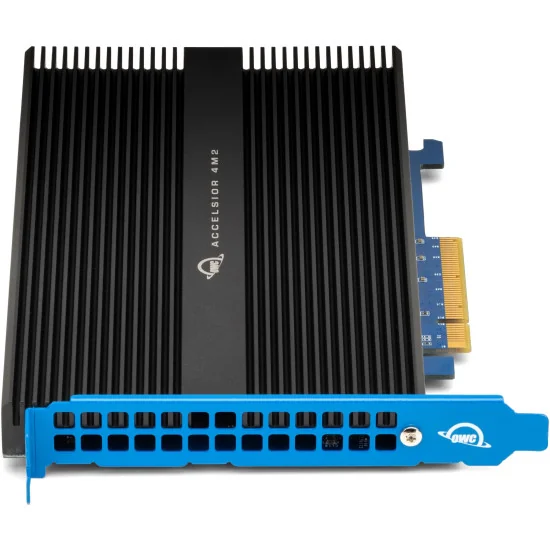 OWC Accelsior 4M2 8TB | Disque Dur PCIe RAID Interne 4x 2TB NVMe M.2 SSD Carte Adaptateur