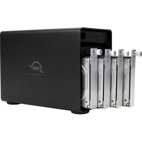 OWC ThunderBay 4 32TB | Disque Dur RAID 4x 8TB SATA HDD, Thunderbolt 3, USB-C